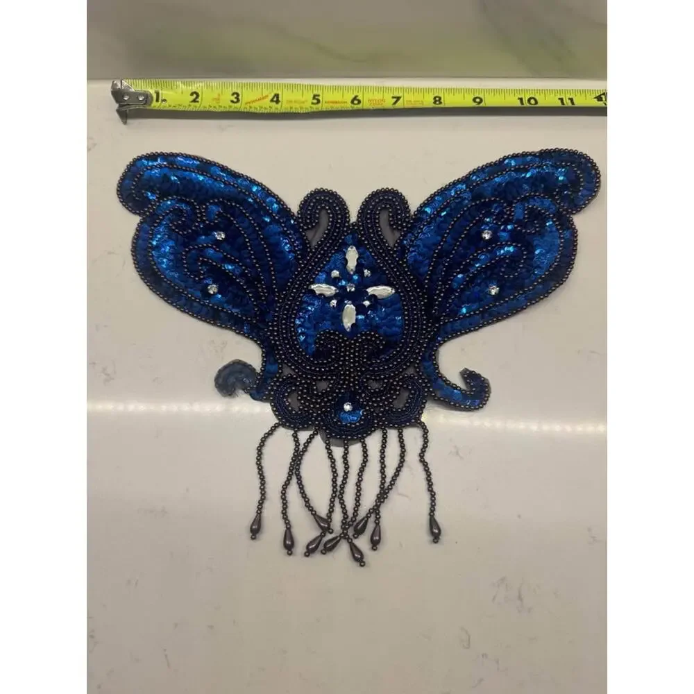 Designer Butterfly Sequin Applique/Patch 1920’s Inspired Gatsby 80s 90s glam